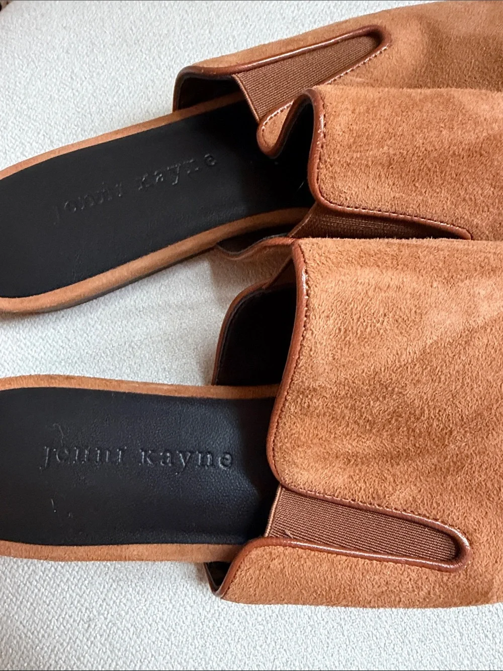 Jenni Kayne Tan Suede Pointed-Toe Mules